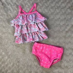 Carter’s Two Piece Swimsuit Size 12 Months Pink
